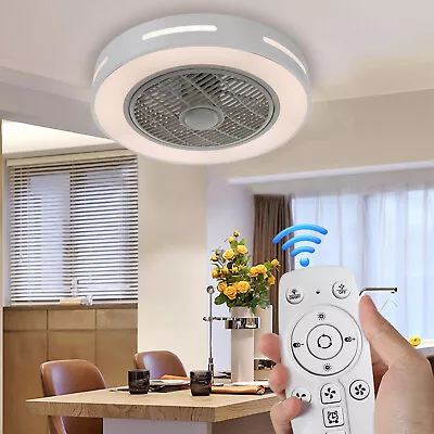 3 Speed 3 Light Colors LED Lamp Dimmable Ceiling Fan Light Bedroom Office • $78.54