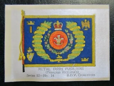£2.95 • Buy BDV Cigarette Silks Card Ww1 Era Military Royal Irish Fusiliers