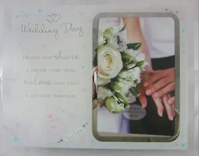£7.50 • Buy   Wedding Day   Glass Photo Frame Keepsake /Boxed /Gift/ Wedding Gift
