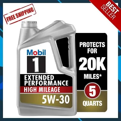 🔥Mobil 1 Extended Performance High Mileage Full Synthetic Motor Oil 5W-30 5 Qt • $28.99