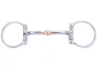 Cavalon Western D-Ring Gaited Snaffle Bit With Rolling Copper Bulb • $34.97