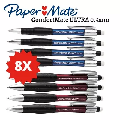 8X Papermate ComfortMate ULTRA Mechanical Pencil 0.5mm Bulk Business Stationary • $17.95