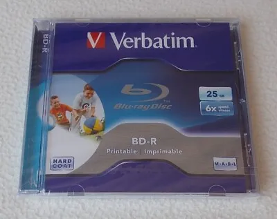 £3.99 • Buy 1 X Verbatim Blu-ray Disc BD-R 25GB 6 X Speed ~ Brand New & Sealed