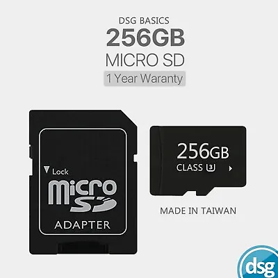 256GB Micro SD Card Class 10 U3 Memory Card / UK Stock / Taiwan Made / Warranty • £14.99