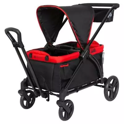 Baby Trend Ultimate Mars Red Tour 2-in-1 Push Pull Stroller Wagon Combo • $190