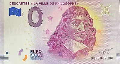 £10.88 • Buy Ticket 0 Euro Mdescartes The Town Of Philosopher France 2018 Number 2000