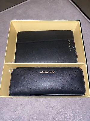 Michael Kors: Pencil/Make-up Case & Notebook  - BNIB Black • £90