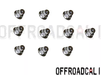 Fits: Volvo 10 Pack  License Plate Mounting Nut Chrome Acorn Metric 6mm • $9.49