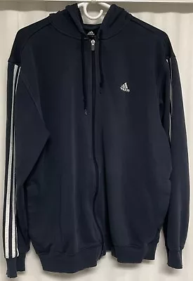 Adidas Hoodie Mens Large Blue.    2022 • $11.99