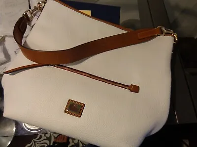$188 • Buy Dooney & Bourke Camden Pebble Hobo Shoulder Bag White New With Tags