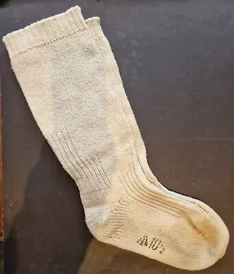 £74.99 • Buy WW2 British RN Navy RAF Fighter Pilot Thick White Wool Socks. Size 10 ½
