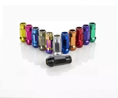 Wheel Mate Muteki SR48 Open End Lug Nuts - Black 12x1.25 48mm • $103