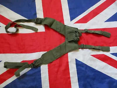 ORIGINAL Genuine BRITISH ARMY ISSUE 58 PATTERN WEBBING YOKE Falklands War Era • £9.49