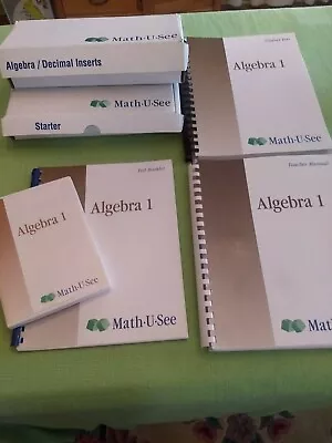 Math U See Algebra 1 Starter Decimal Inserts Test DVD Student Booklet Manual  • $169.99