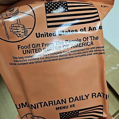 MRE Sopakco 1 Case Humanitarian Daily Rations Random Menu Date 03/2024 10 Meals • $45.44