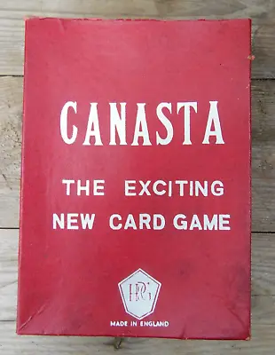 Vintage CANASTA Card Game Boxed W/ Instructions Score Sheets & Canasta In 20mins • £8