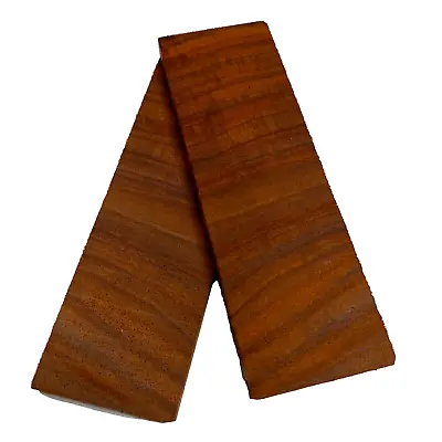 2 Pair African Padauk Knife Scales Blanks Book Matched Set 5  X 1-1/2  X 3/8  • $25.16