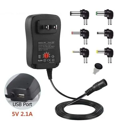 Charger 3-12V Multi Voltage AC/DC Power Adapter Voltage Adaptor Power Supply • £7.56