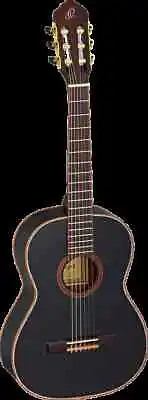 Ortega Guitars R221BK-7/8 Family Series 7/8 Body Size Nylon 6-String Guitar W... • $319.99