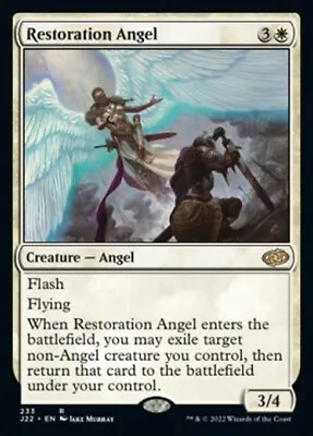 MTG Jumpstart 2022 R Restoration Angel #233 • $0.99