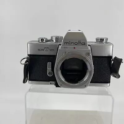 Minolta SRT101 Gray Black 35mm Manual Focus Multi Mode Film Camera -A08 • $49.29