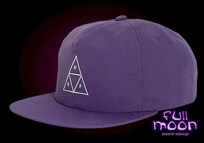 $26.95 • Buy New HUF Triangle Purple Unstructured Mens Snapback Cap Hat