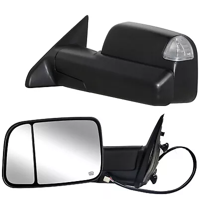 Power Heated Turn Signal Towing Mirrors For 09-18 Dodge Ram 1500 2500 3500 700 • $153.23