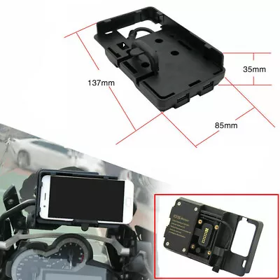 Black USB Charger Navigation Phone Bracket Mount For BMW R1200GS F800GS F700GS • $15.47