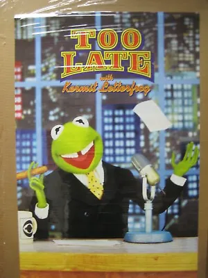 Too Late With Kermit Letterfrog Vintage The Muppet Vintage Poster Inv#G6646 • $44.97