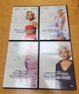Lot Of 4 Marilyn Monroe DVDs How To Marry Blondes Seven Year Final Days • $14.99