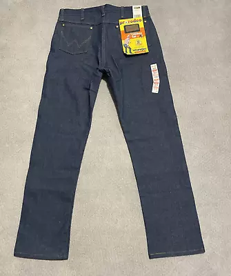 VTG Wrangler Jeans Men 36x34 Denim Pants Original Cowboy Cut Pro Rodeo 13MWZ NOS • $49.99