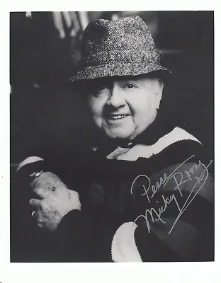 Mickey Rooney Night At Museum Signed Autograph Auto 8x10 B&W Promo Pic • $23.19