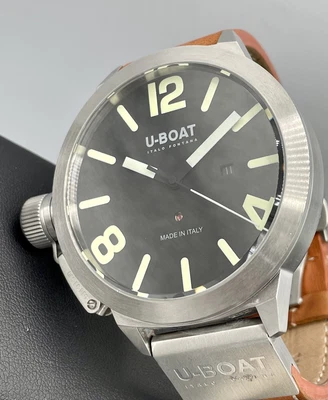£1626.51 • Buy U-BOAT Classico 53 Black Dial Stainless Steel Swiss ETA Automatic 53mm Complete