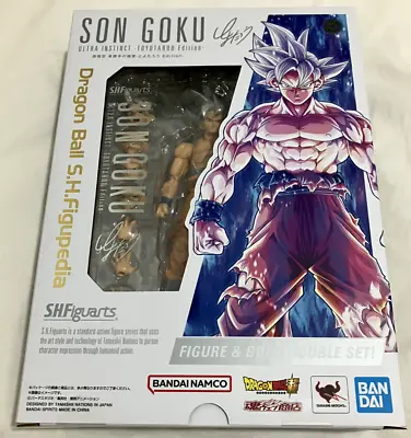 S.H.Figuarts Son Goku Ultra Instinct Toyotarou Edition Figure & V Jump Book F/S • $148.80