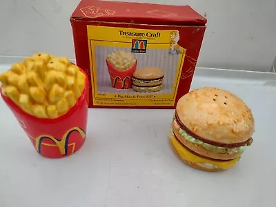 Big Mac & Fries Salt & Pepper Shaker Set Collectible 1997 Treasure Craft In Box • $25