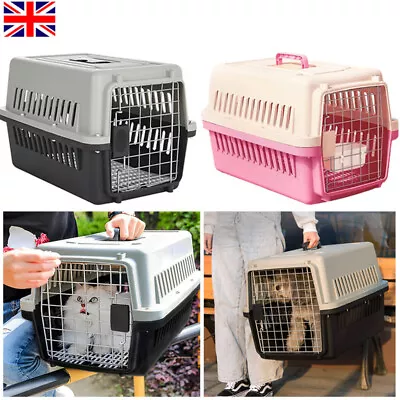 XL Portable Pet Carrier Cat Puppy Travel Cage Dog Carry Transporter Box Basket • £12.94