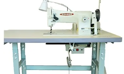 New Consew 206RB-5 Upholstery Sewing Machine Stand Servo Motor & LED Lamp • $1779