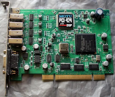 MOTU PCI-424 With CueMix DSP PCI Card - Tested & Working Warranty • $226.65