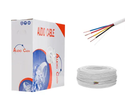 16AWG Speaker Wire 250ft CL2 In Wall 16/4 Gauge 4 Conductor Bulk Audio Cable • $57.95