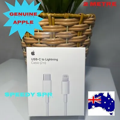 $34.99 • Buy Apple Genuine Iphone 12 13 14 Pro Max Ipad Pro Type C To Lightning 2M USB CABLE