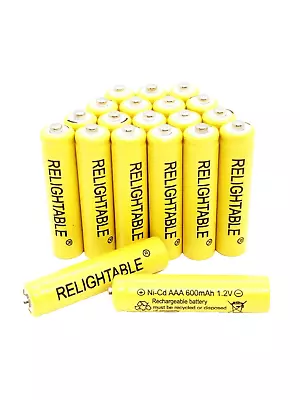 20-PCS Rechargeable NiCd AAA 1.2V 600mAh Ni-Cad Batteries Solar Light B20 • $12.99