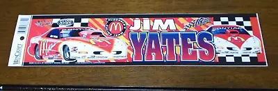 NHRA Jim Yates McDonalds Pro Stock Car Bumper Sticker    1995 • $5.82