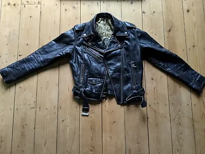 Jack Daniels Ladies Leather Biker Jacket **Lower Price** • £175