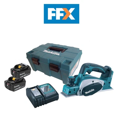 £328.11 • Buy Makita DKP180RTJ 18V 2x5.0Ah 82mm LXT 82mm Planer Charger Battery Kit