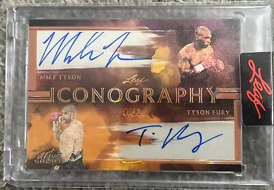 2023 Leaf Art Of Sport Iconography Dual Auto Mike Tyson & Tyson Fury /12 • $199.99