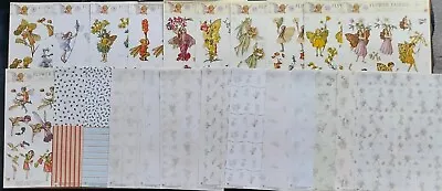 11 X FLOWER FAIRIES A4 3d S.B.S Decoupage Sheets & 12 Backing Papers Not Die-Cut • £3.99