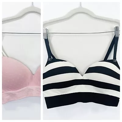 Victoria Secret Bralette Bundle (2) XL Wireless Padded Perfect Comfort Push Up • $32