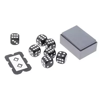£9.78 • Buy Predict Magic Dice Black Die And Box Number Change Predict Loaded Dice D6
