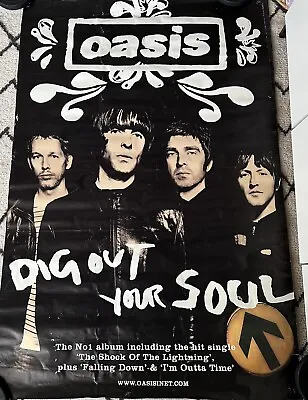 Oasis - Huge Rare Dig Out Your Soul Album Promo Poster • £70