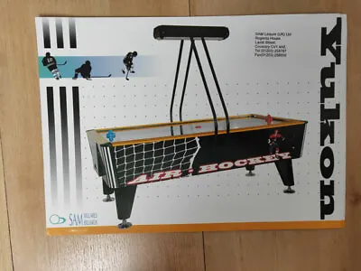 £10 • Buy SAM Leisure  Yukon  Table Air Hockey Arcade Game Machine A4 Sales Flyer/Brochure